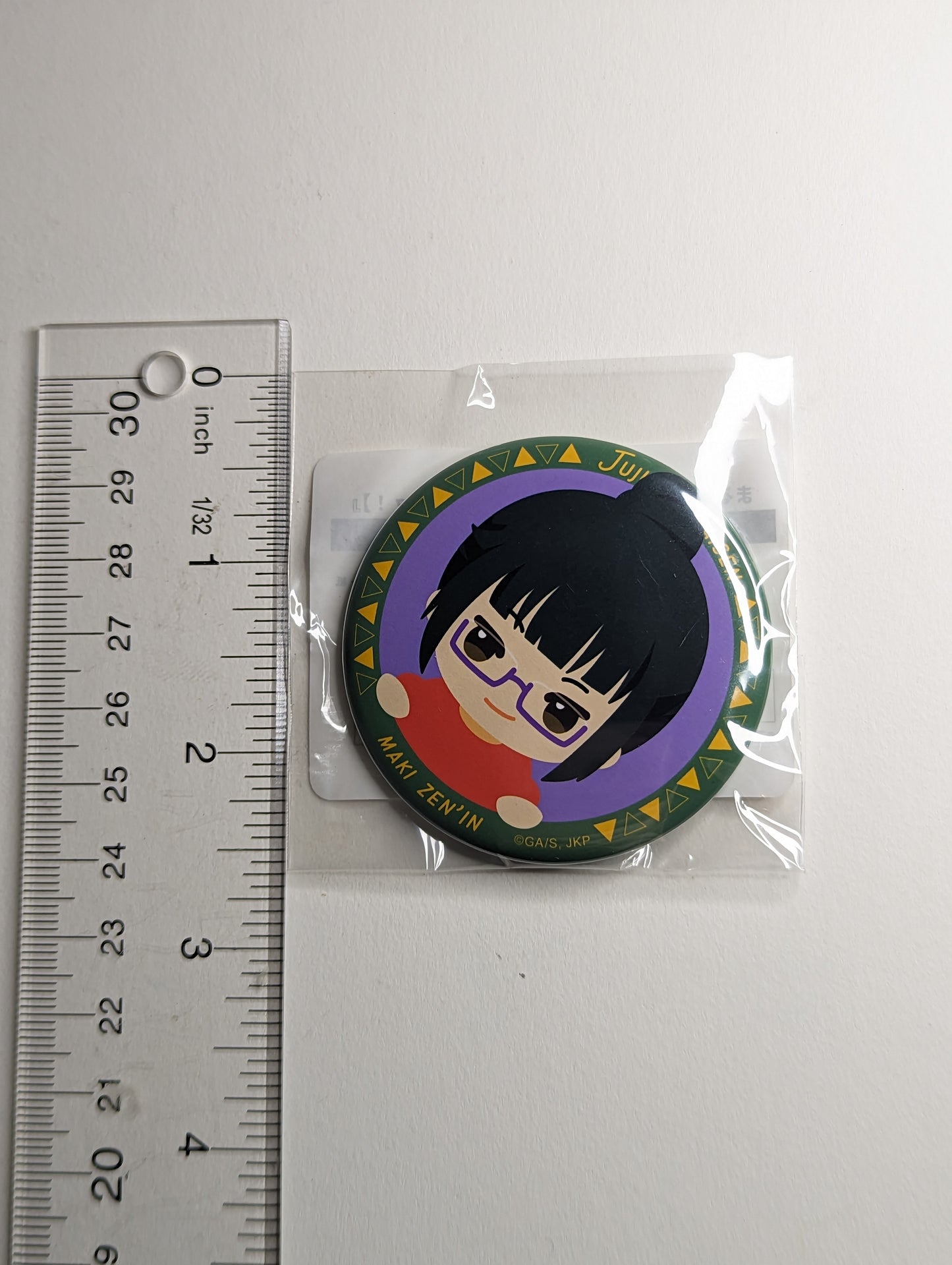 Maki Zenin Jujutsu Kaisen JJK Camping Kuji Can Badge