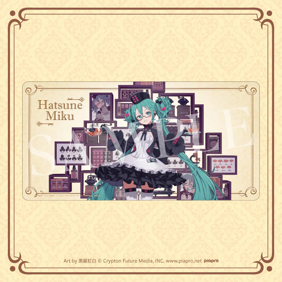 Hatsune Miku Glasses x Cafe Kuji Rubber Mat 30x60cm