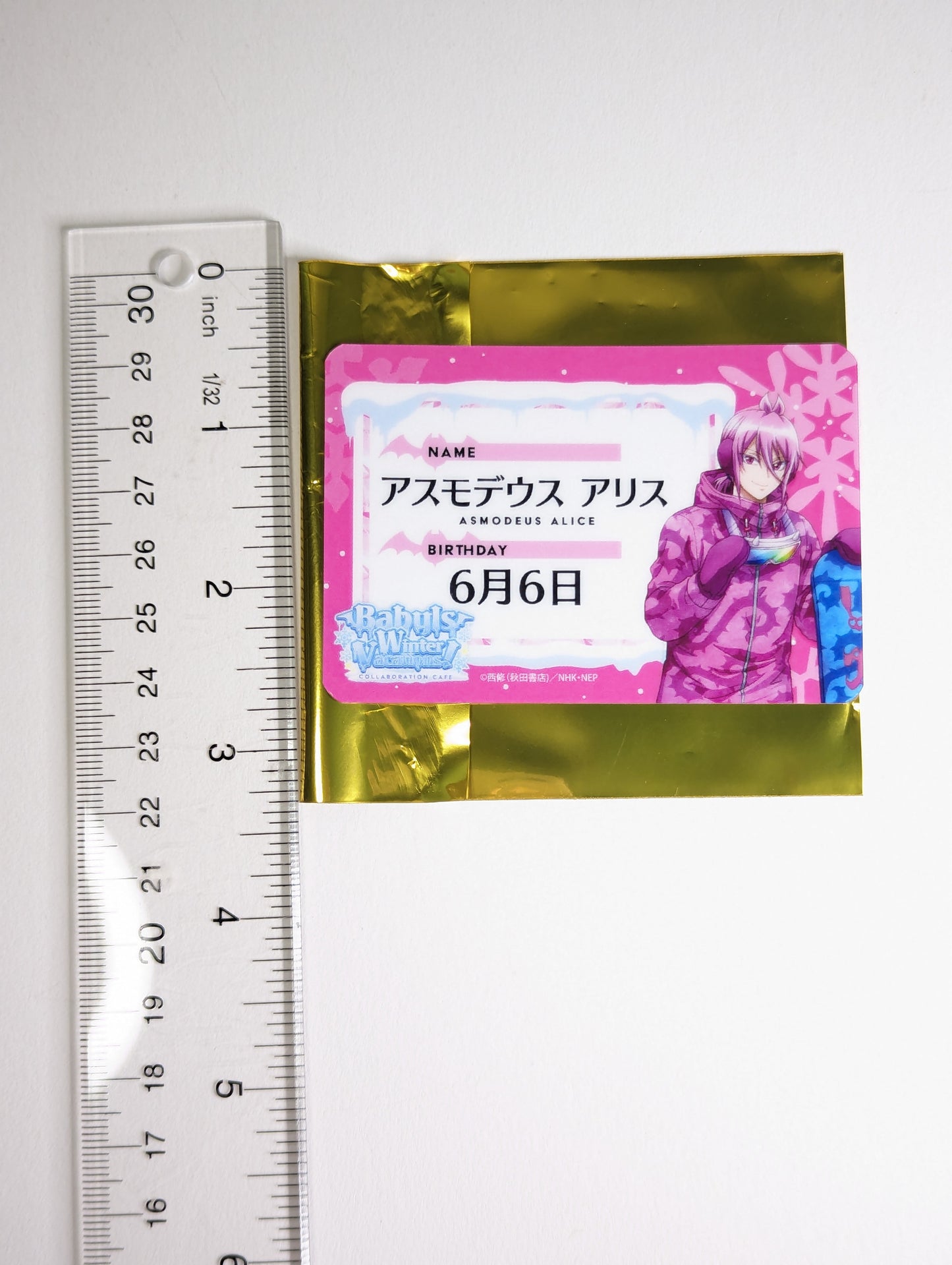 Asmodeus Alice Welcome to Demon School Iruma-kun / Mairimashita Iruma-kun Babyls Winter Vacations Cafe Profile Card