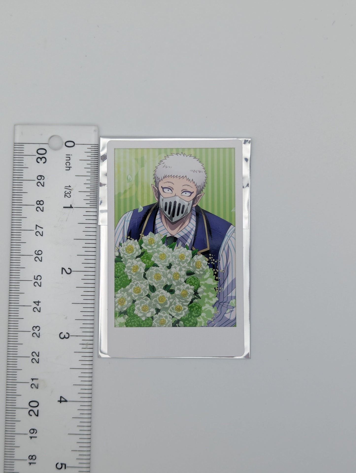 Balam Shichiro Welcome to Demon School / Mairimashita Iruma-kun Bouquet ver. Polaroid-style Card