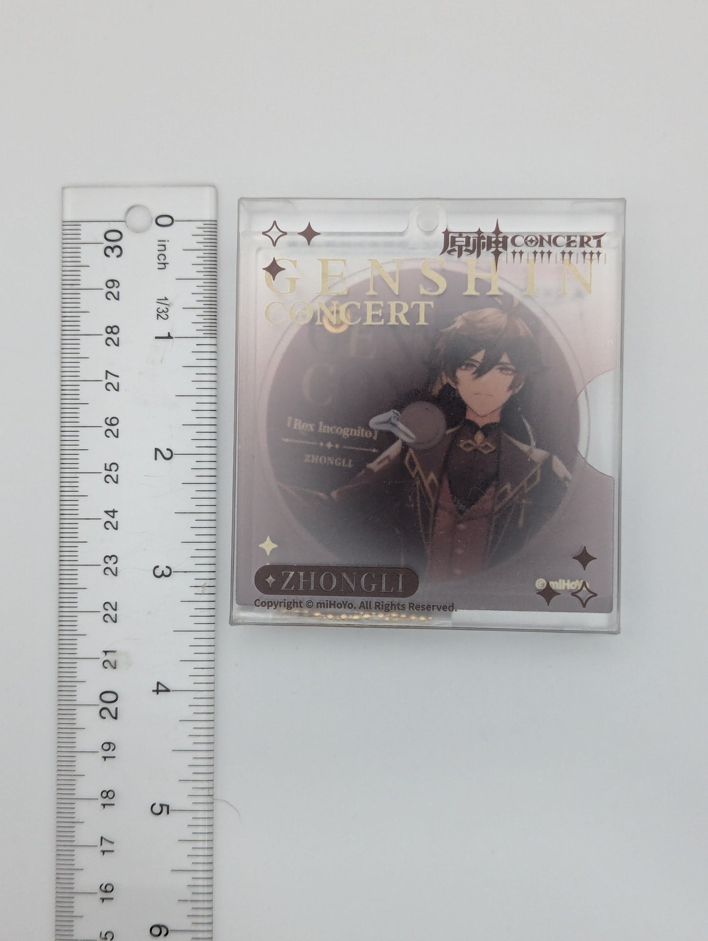 Zhongli Genshin Impact Concert Acrylic Keychain
