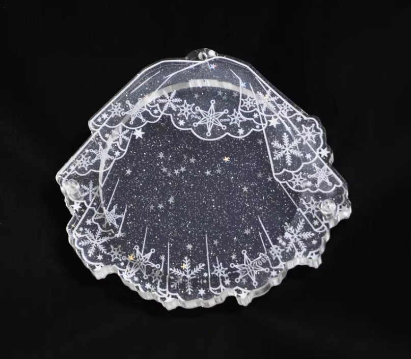 Acrylic Wedding Veil Badge Holder (5.8CM)