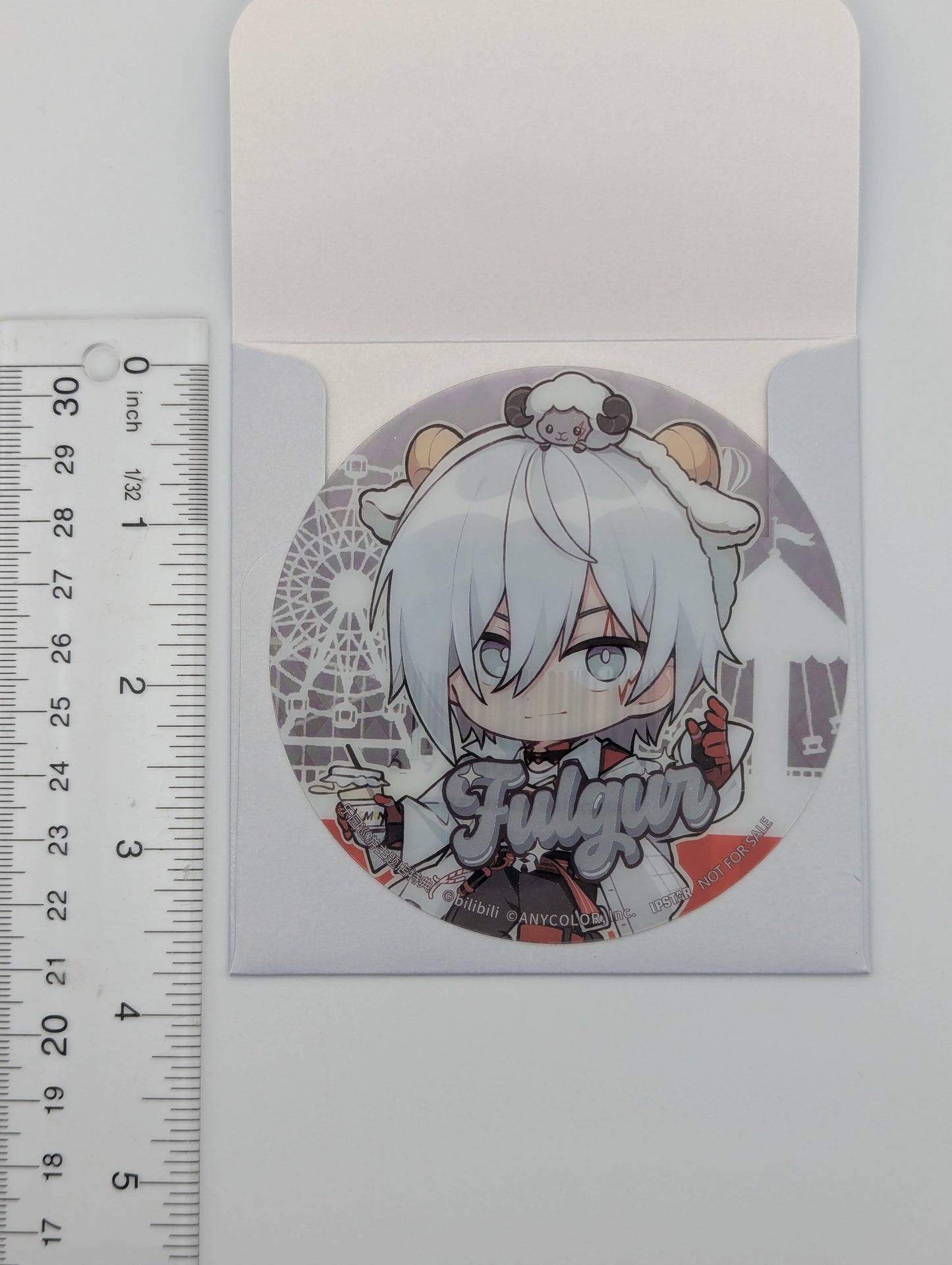 Fulgur Ovid Nijisanji x IPSTAR Clear Coaster