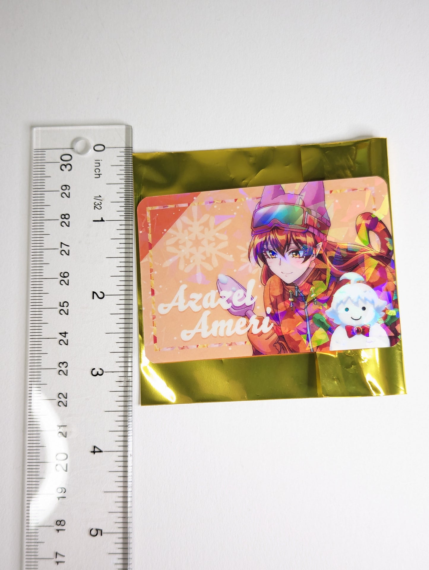 Ameri Azazel Welcome to Demon School Iruma-kun / Mairimashita Iruma-kun Babyls Winter Vacations Cafe Profile Card Holo ver.
