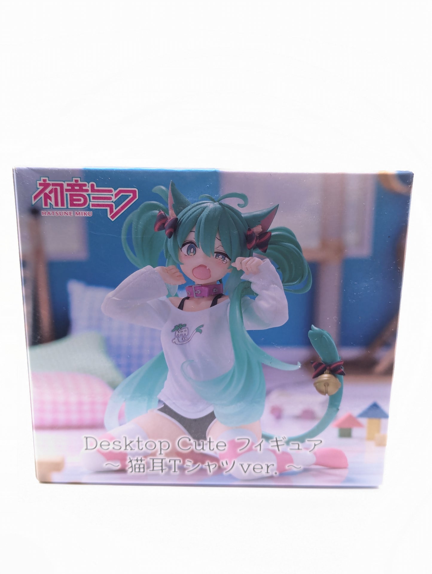 Vocaloid Desktop Cute Hatsune Miku (Nekomimi T-Shirt Ver.) Figure