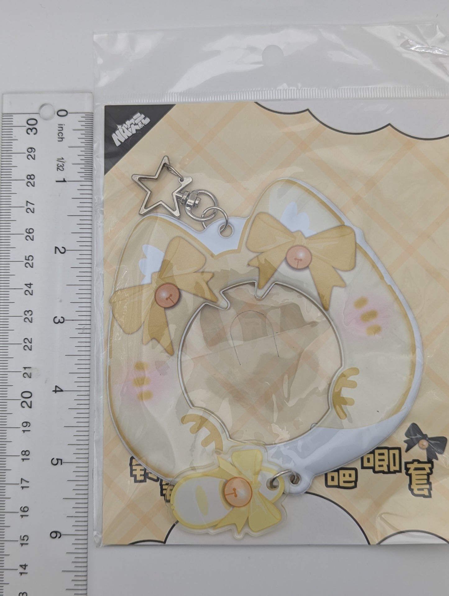 Yellow PVC Cat Badge Holder (5.8-7.5CM)