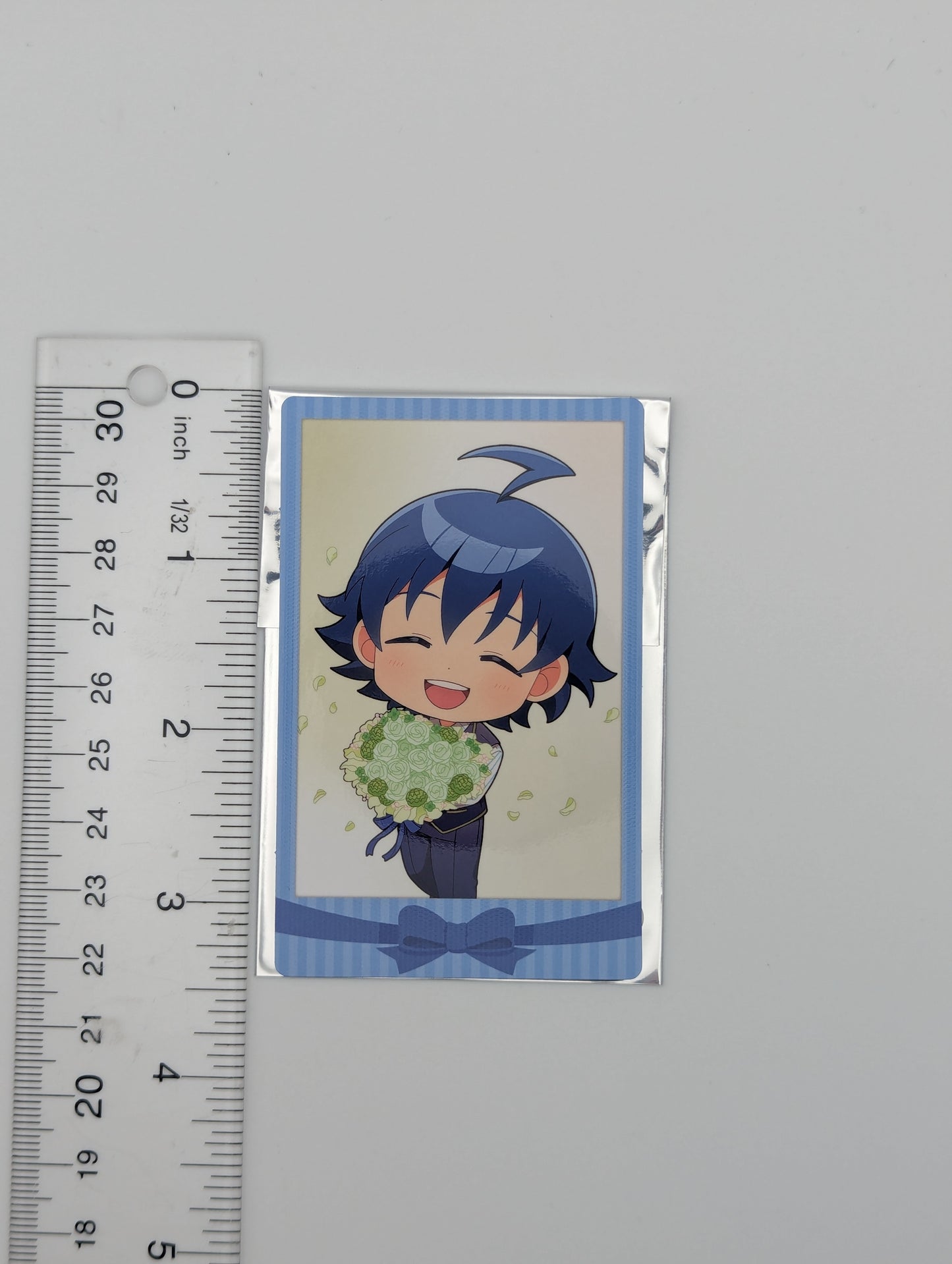 Iruma Suzuki Welcome to Demon School / Mairimashita Iruma-kun Bouquet ver. Chibi Polaroid-style Card