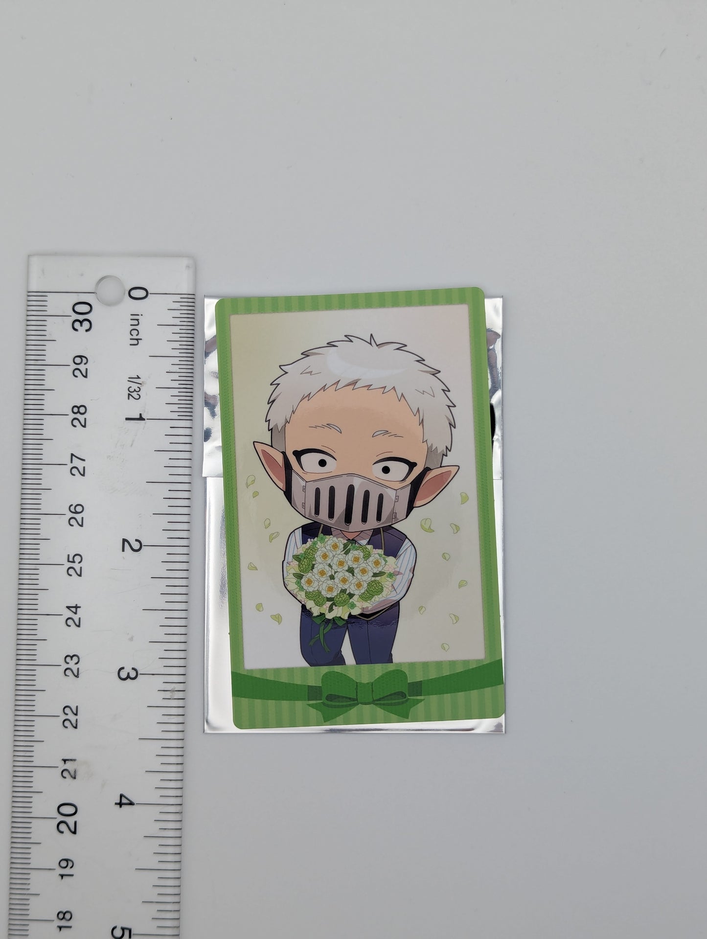 Balam Shichiro Welcome to Demon School / Mairimashita Iruma-kun Bouquet ver. Chibi Polaroid-style Card