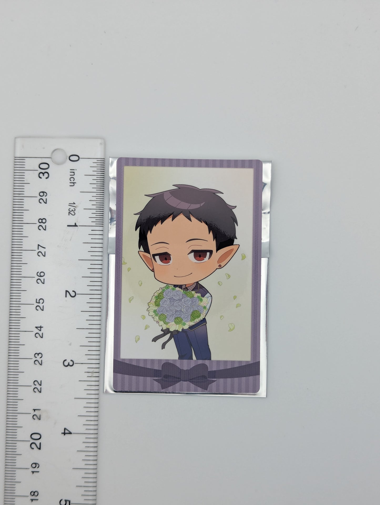 Andro M Jazz Welcome to Demon School / Mairimashita Iruma-kun Bouquet ver. Chibi Polaroid-style Card
