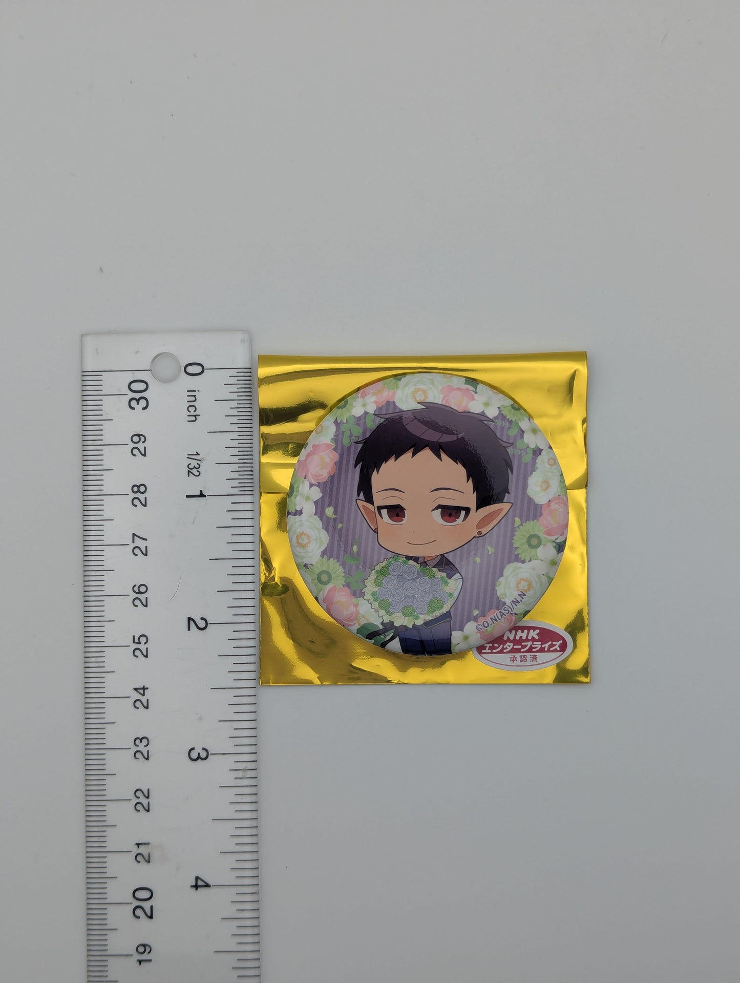 Andro M Jazz Welcome to Demon School / Mairimashita Iruma-kun Bouquet Ver. Can Badge