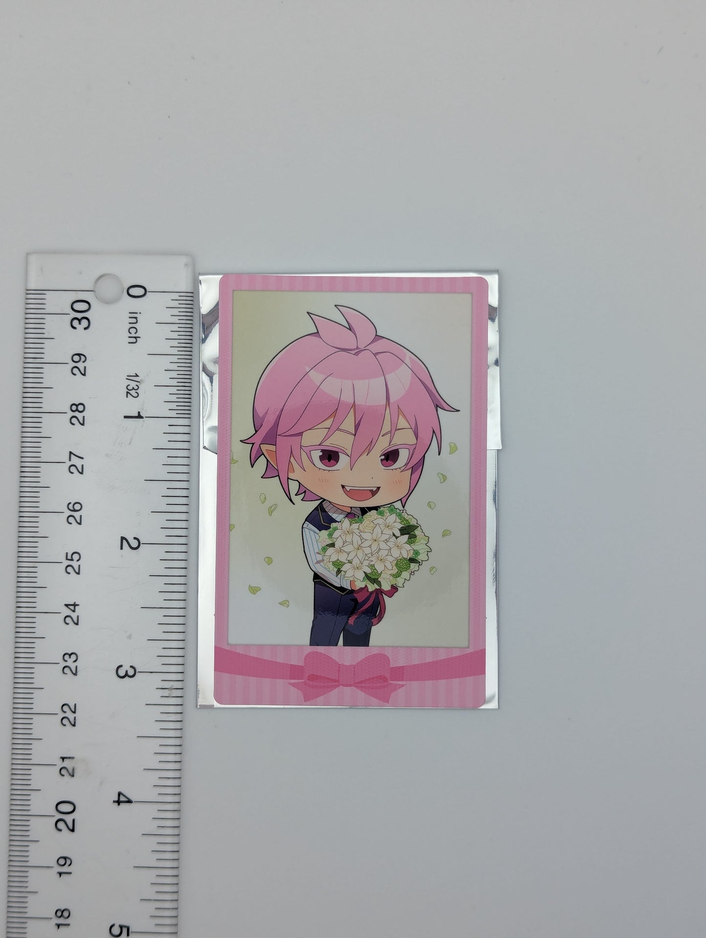 Asmodeus Alice Welcome to Demon School / Mairimashita Iruma-kun Bouquet ver. Chibi Polaroid-style Card