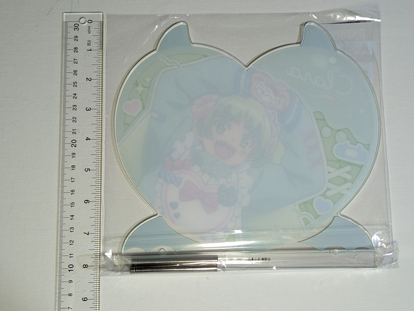 Clara Valac Welcome to Demon School Iruma-kun Jersey Acrylic Heart Panel