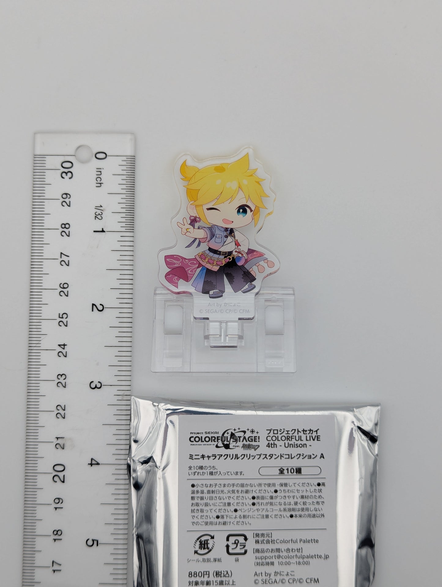 Kagamine Len Project Sekai COLORFUL LIVE 4th -Unison- Acrylic Clip Holder