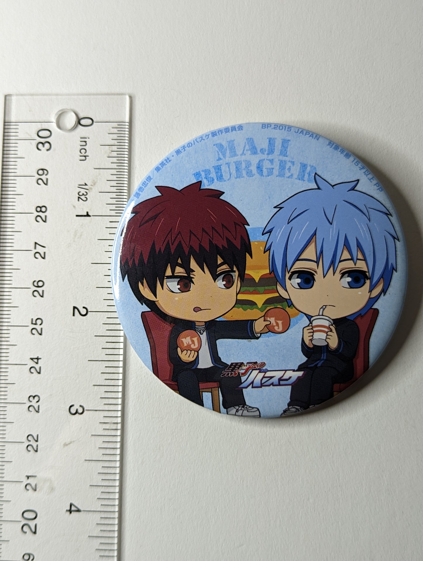 Tetsuya Kuroko Taiga Kagami Kuroko no Basket Can Badge