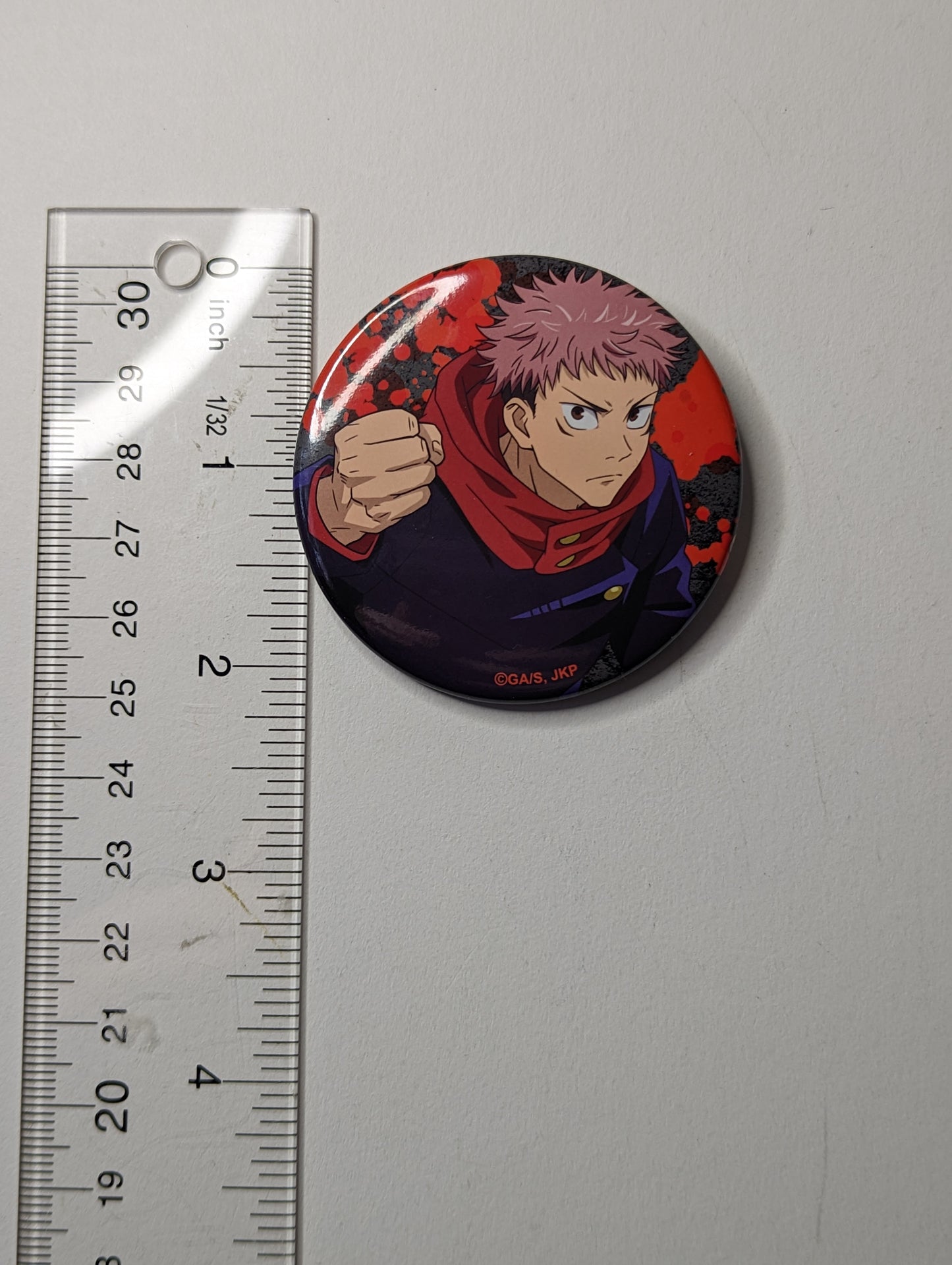 Yuji Itadori Jujutsu Kaisen JJK Can Badge