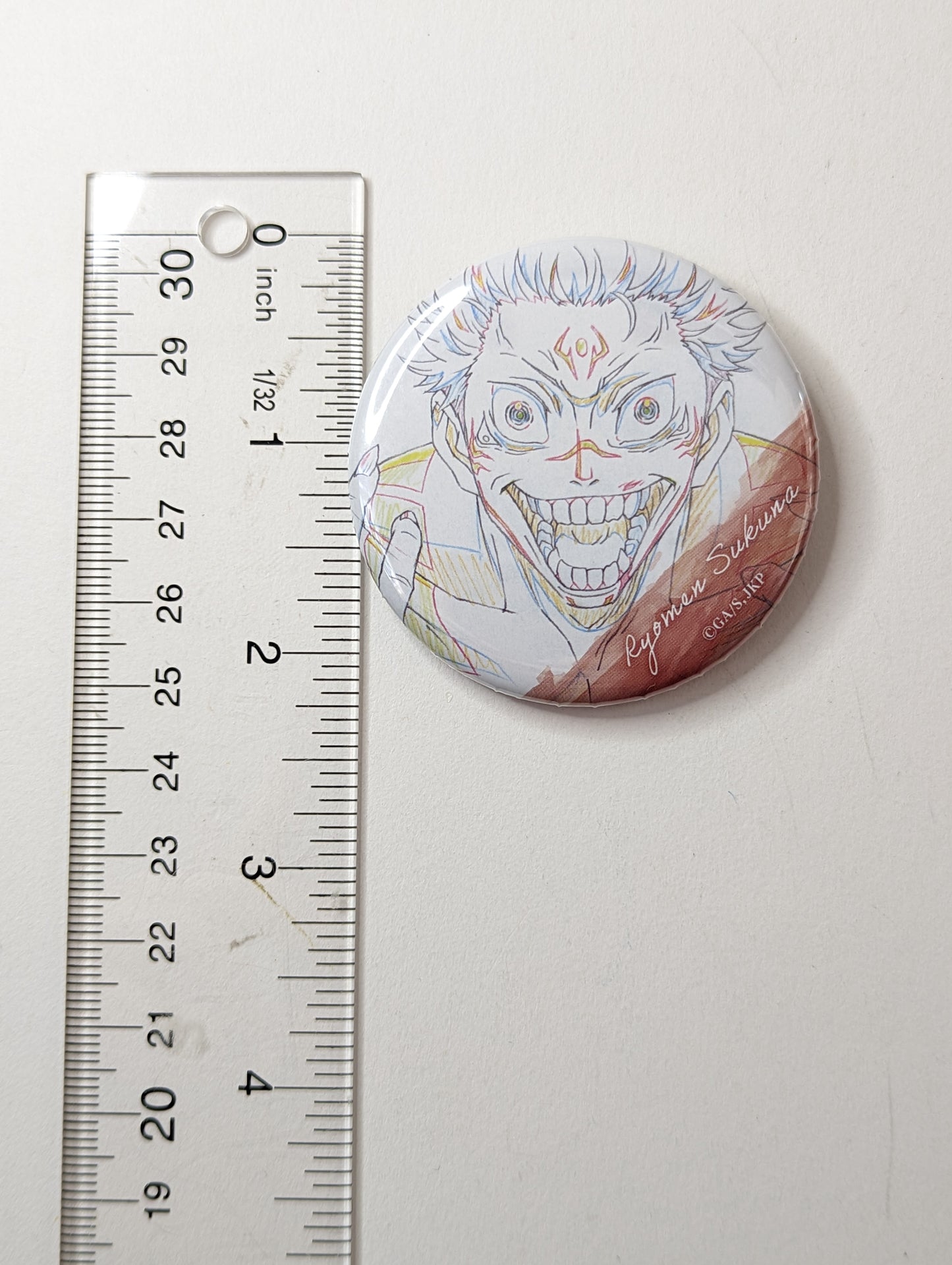 Ryomen Sukuna Jujutsu Kaisen JJK Can Badge