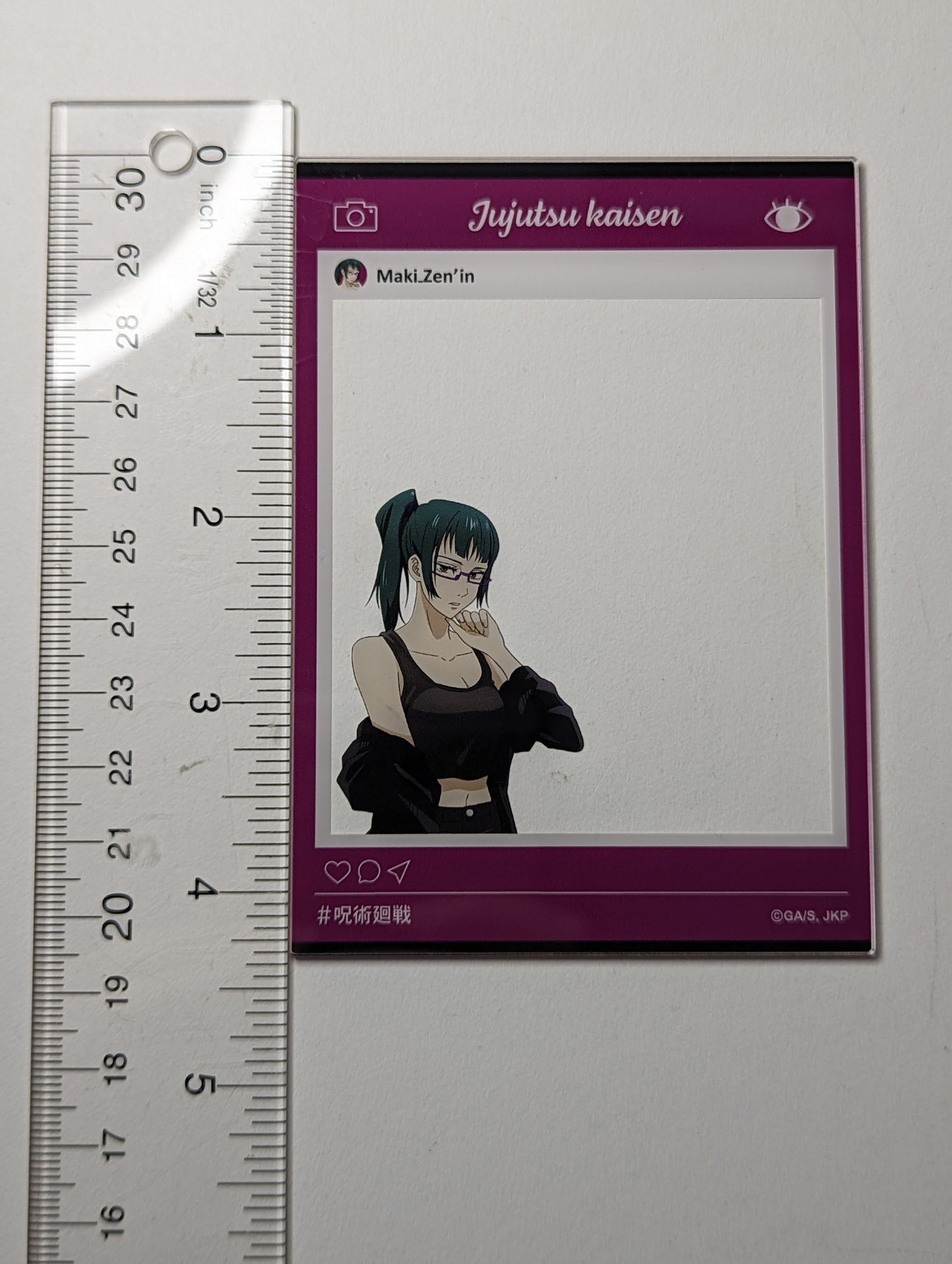 Maki Zenin Jujutsu Kaisen JJK Clear Card