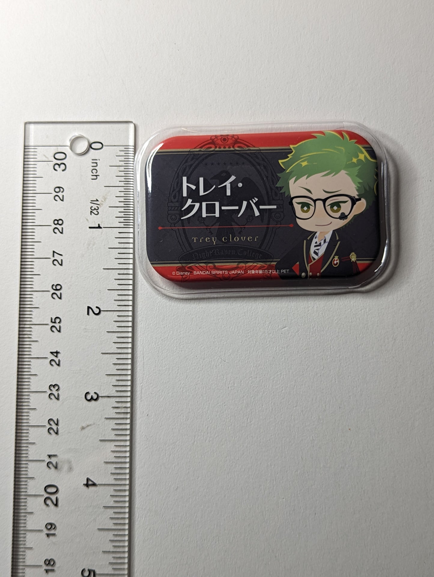 Trey Clover Twisted Wonderland Can Badge