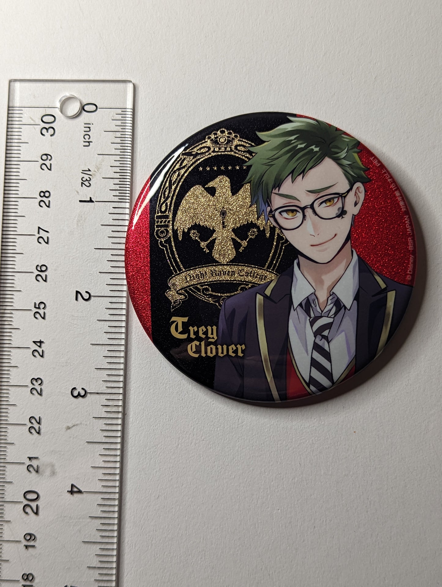 Trey Clover Twisted Wonderland Can Badge