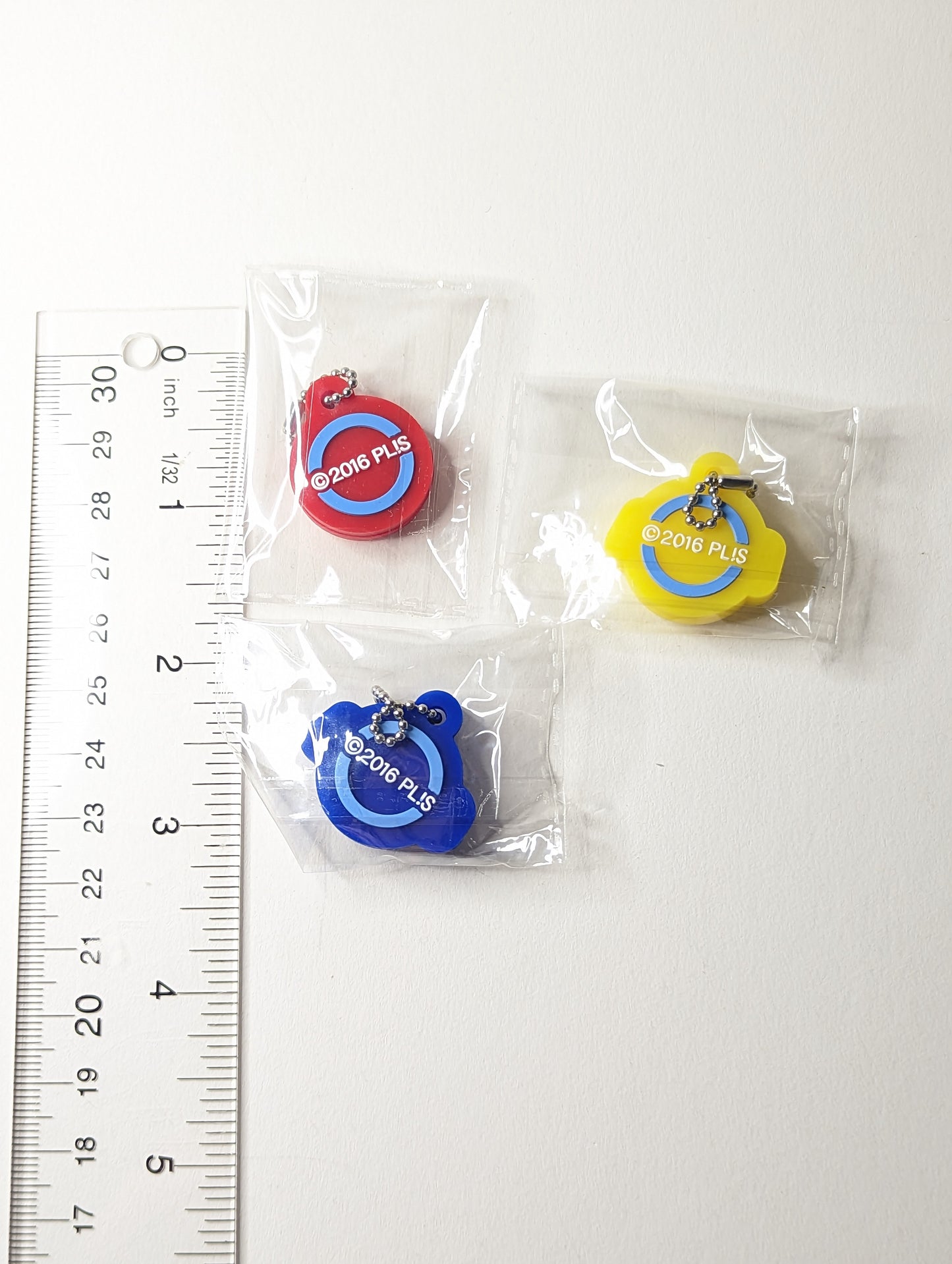 Love Live Sunshine Rubber Charms Kobe, Nagoya, Saitama Set