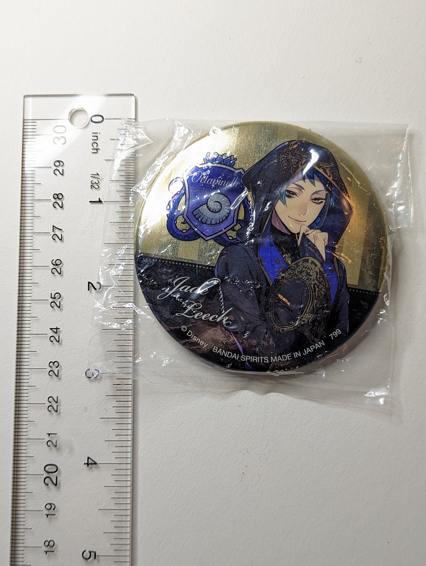Jade Leech Twisted Wonderland Can Badge
