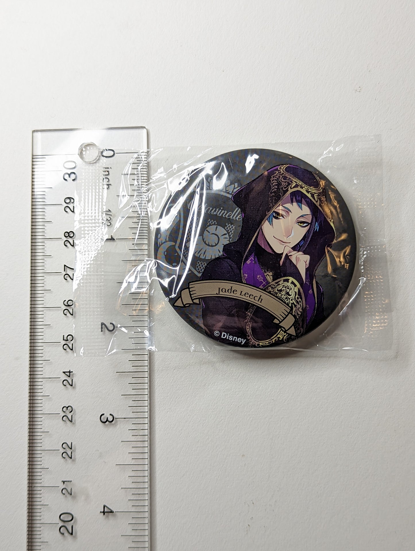 Jade Leech Twisted Wonderland Can Badge