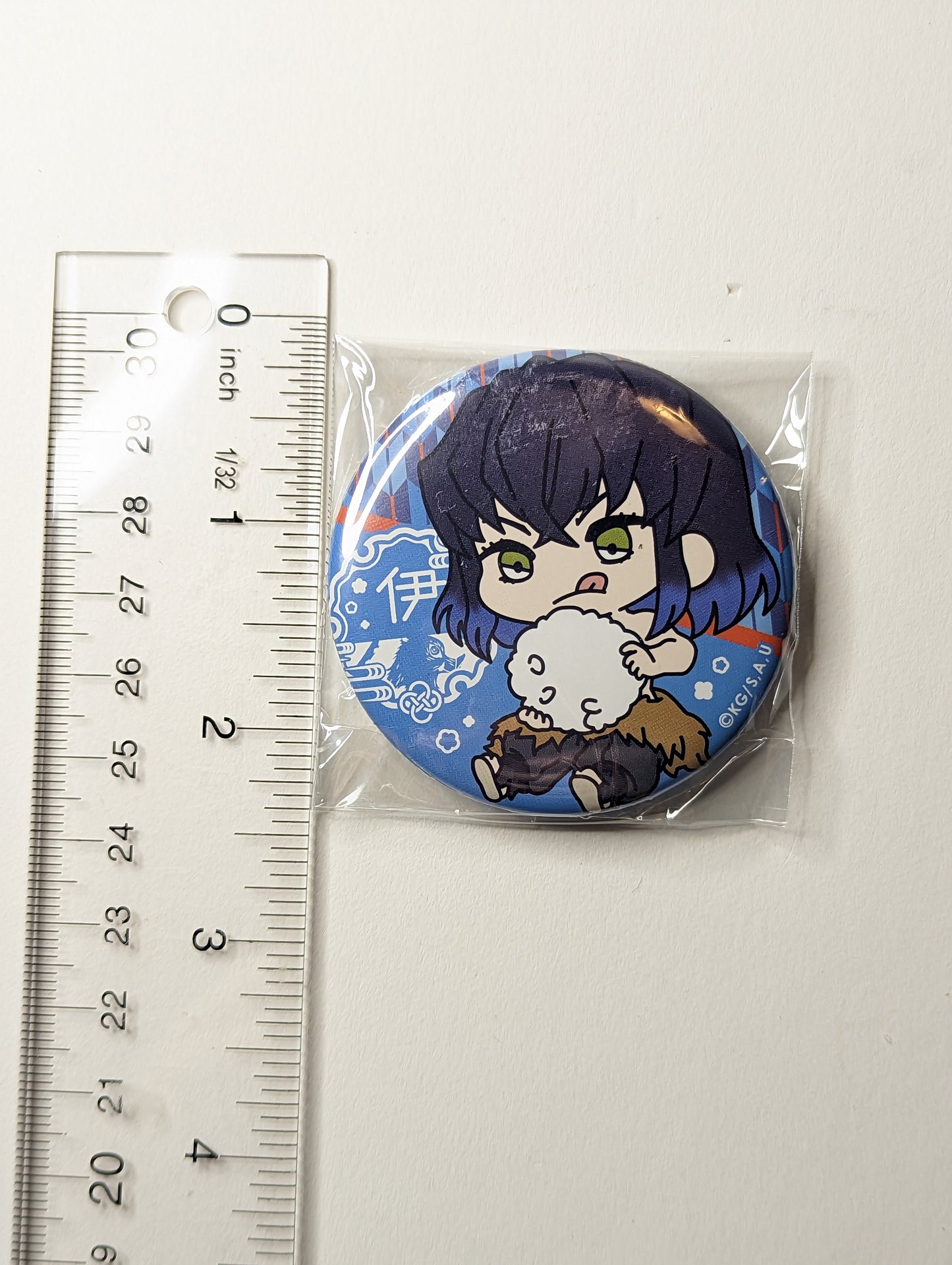 Inosuke Hashibira Demon Slayer Can Badge