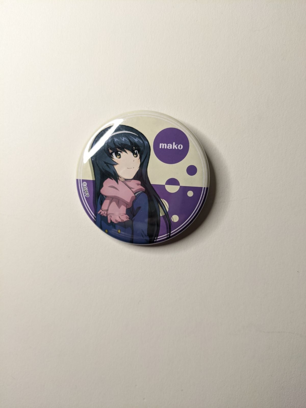 Mako Reizei Girls und Panzer Can Badge