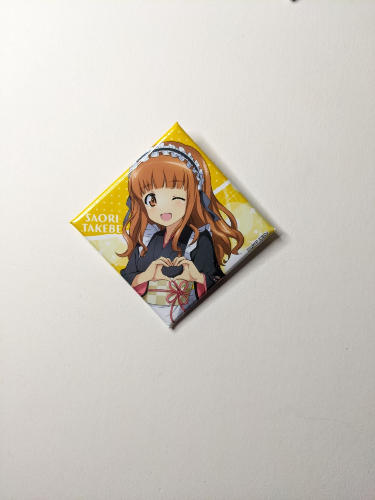 Saori Takebe Girls und Panzer Square Can Badge