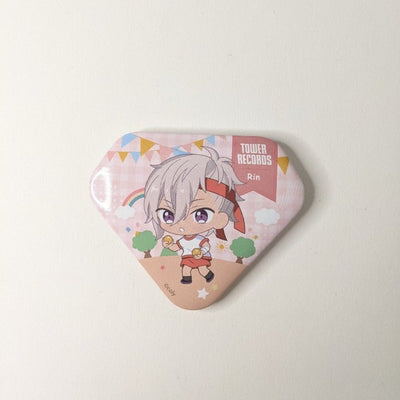 Rin Toma On Air! Can Badge Pin Tower Records Cafe