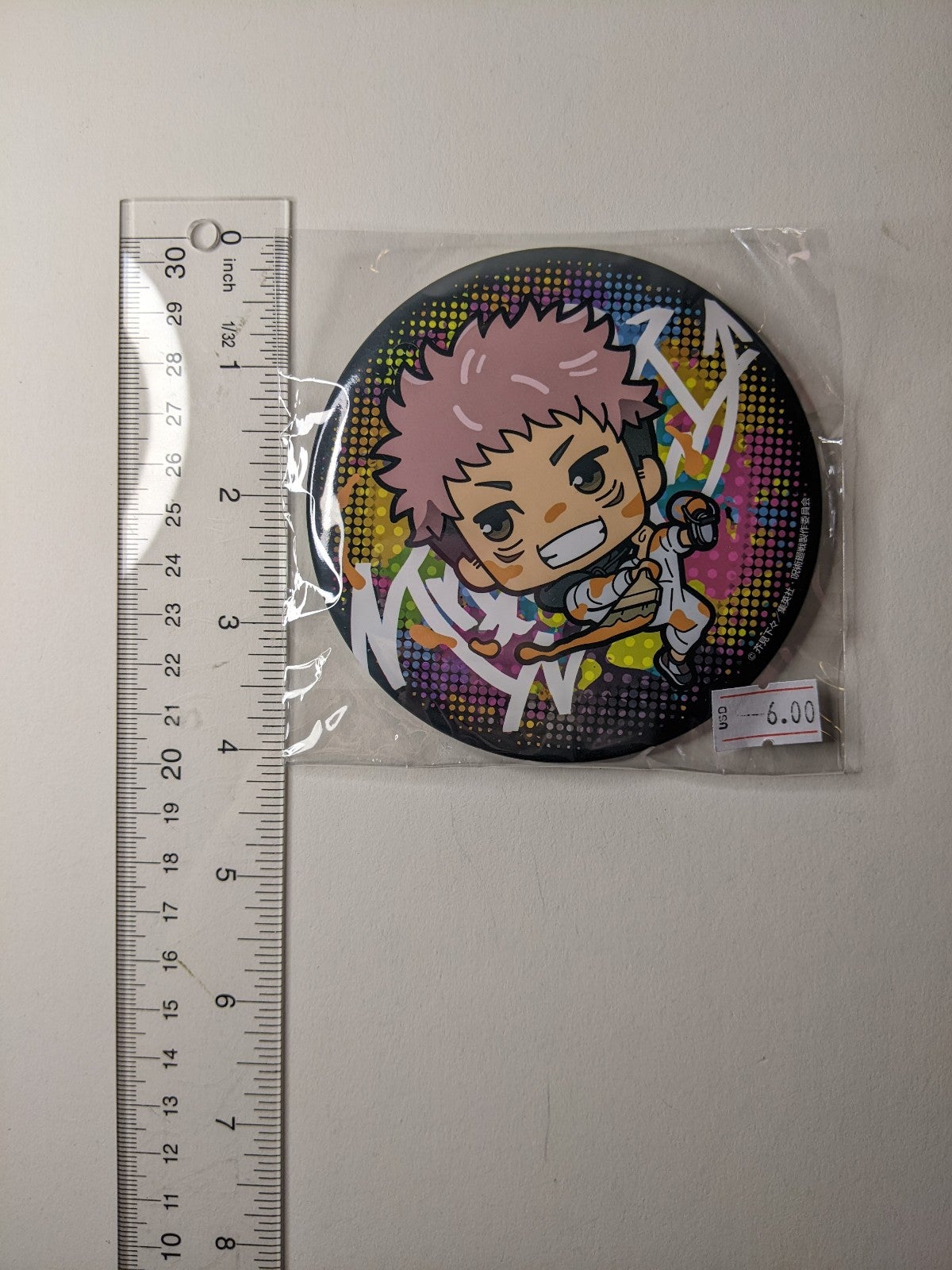 Yuji Itadori Jujutsu Kaisen JJK Can Badge