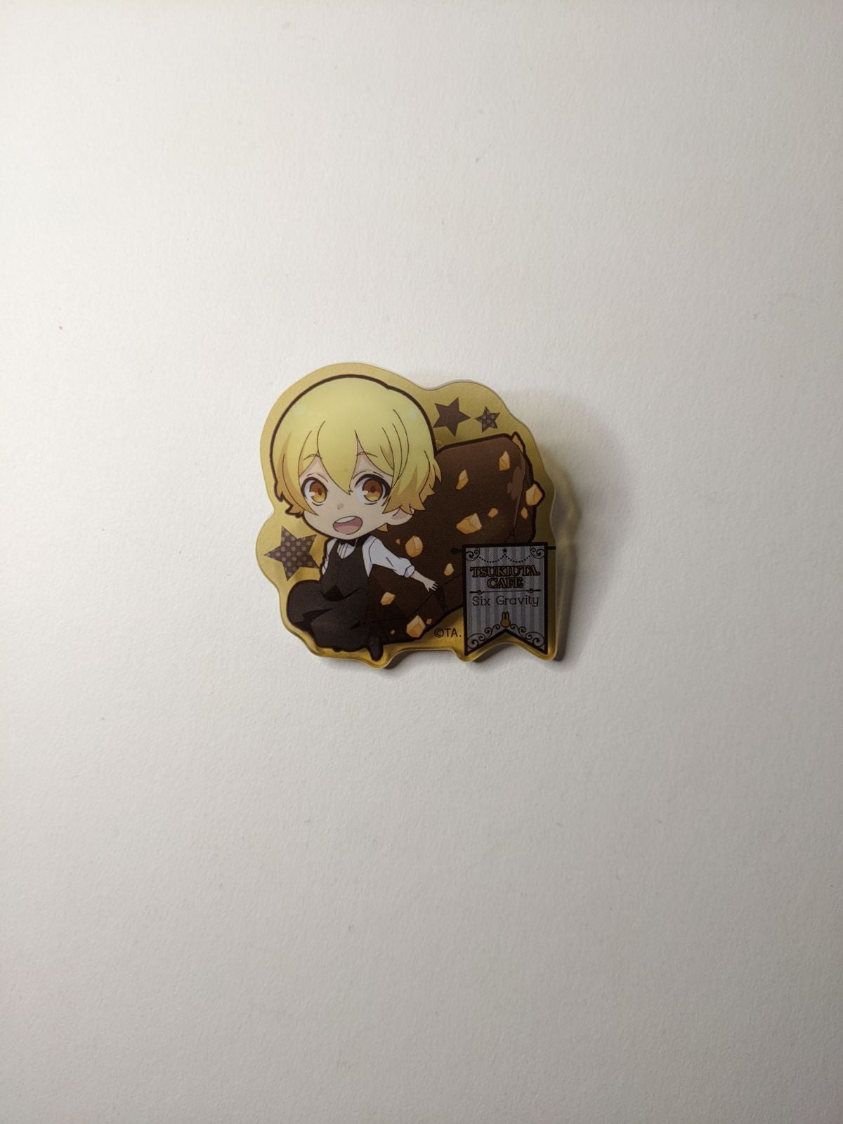 Kakeru Shiwasu Tsukiuta Cafe Acrylic Clip Badge