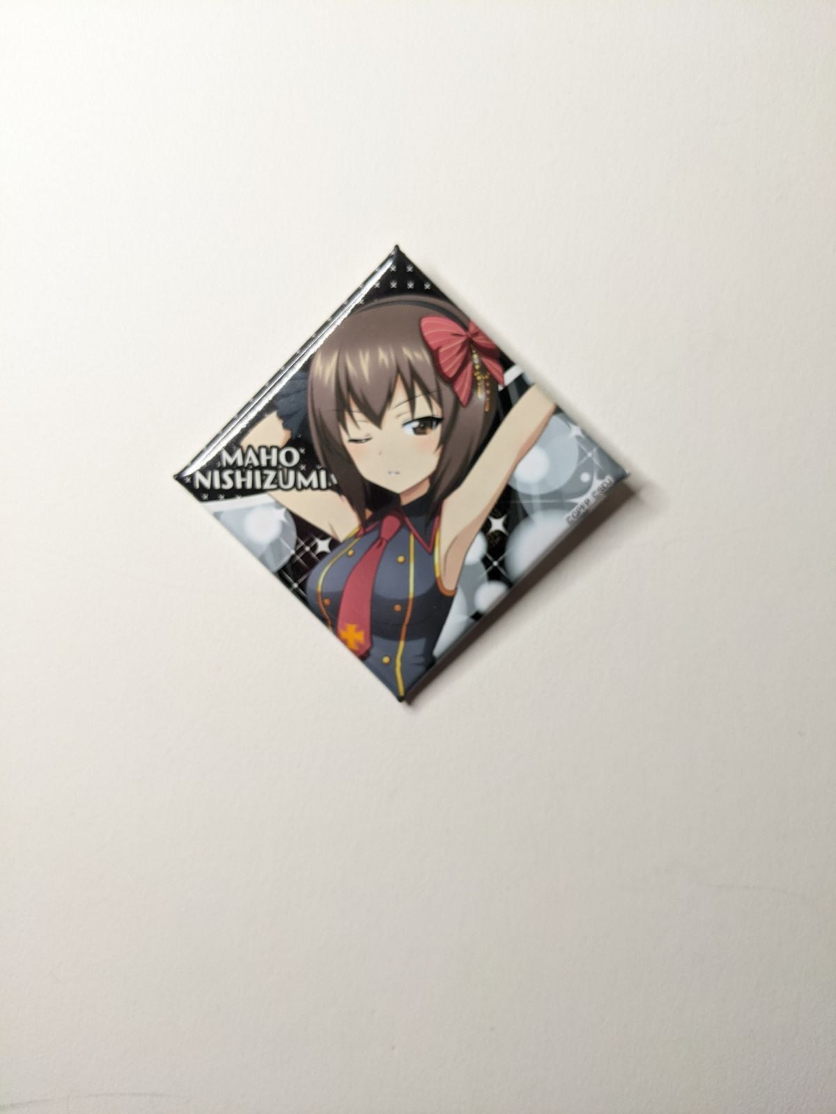 Maho Nishizumi Girls und Panzer Square Can Badge