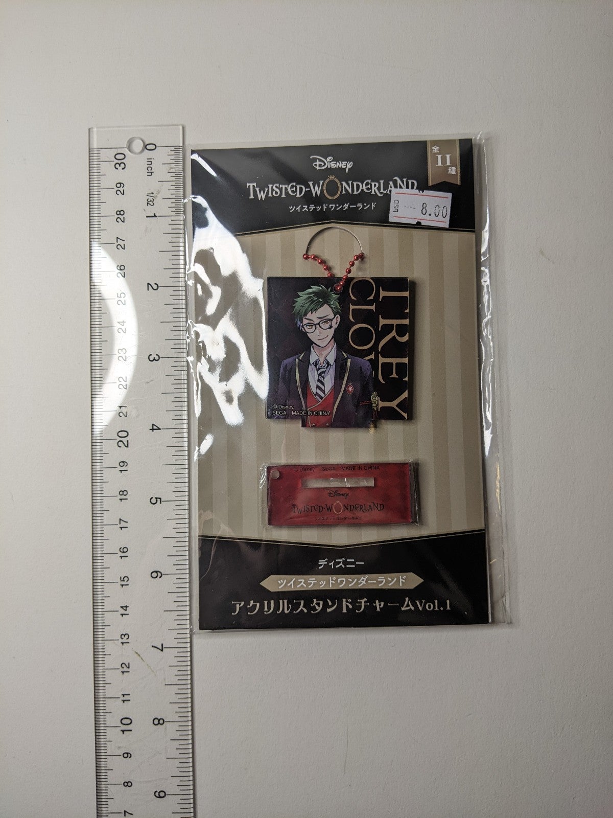Trey Clover Twisted Wonderland Acrylic Stand Keychain