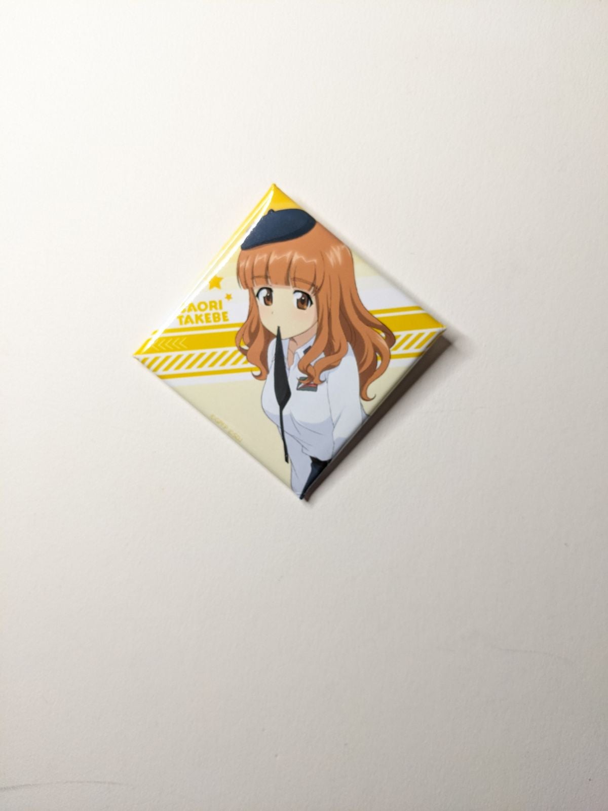 Saori Takebe Girls und Panzer Square Can Badge