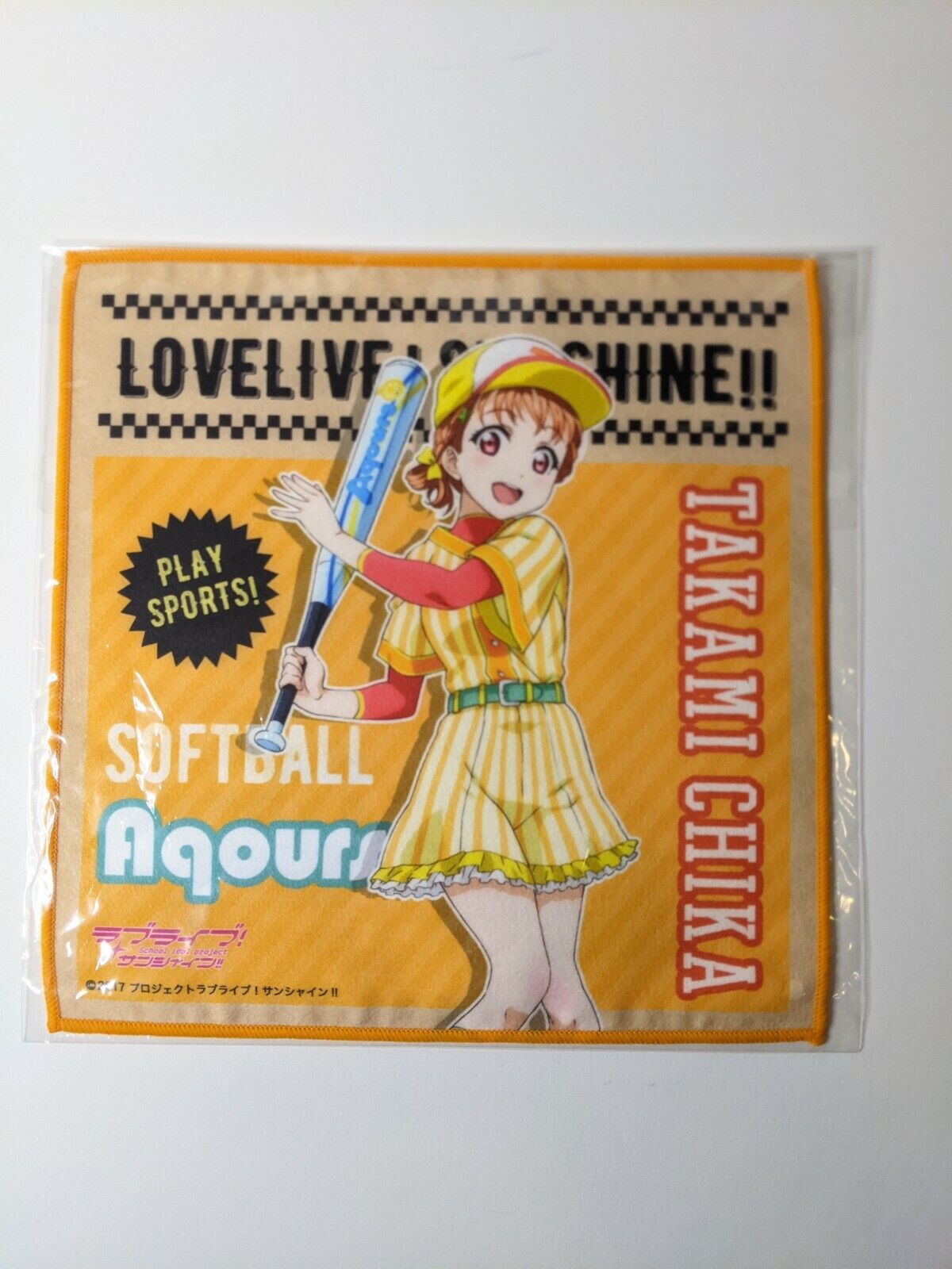 Chika Takami Sports Ver Microfiber Cloth Aqours Love Live 20x20cm