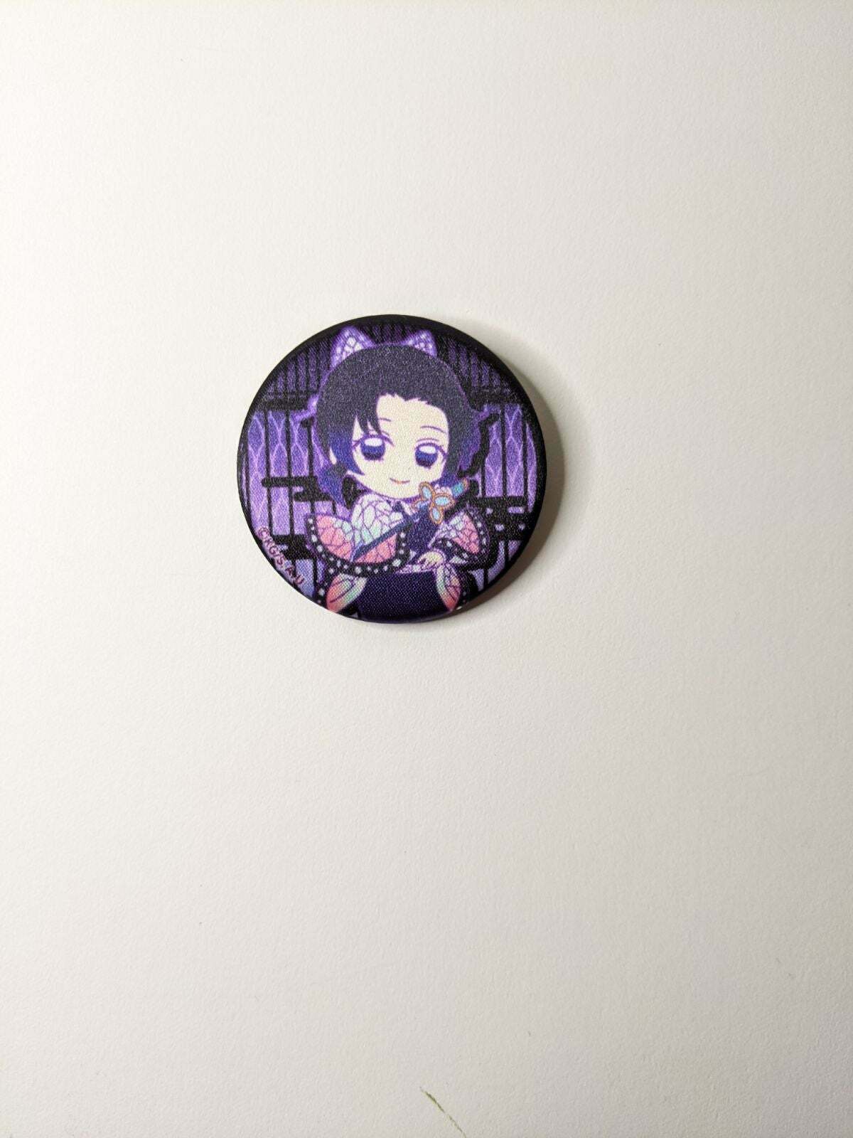 Shinobu Kocho Demon Slayer Kimetsu no Yaiba Fabric Can Badge