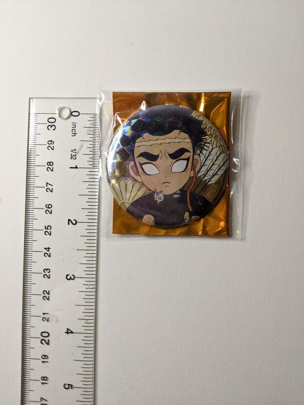 Gyomei Himejima Demon Slayer Kimetsu no Yaiba Holo Can Badge
