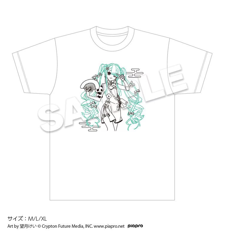 [PREORDER] Hatsune Miku Vocaloid x Tree Village White T-Shirt