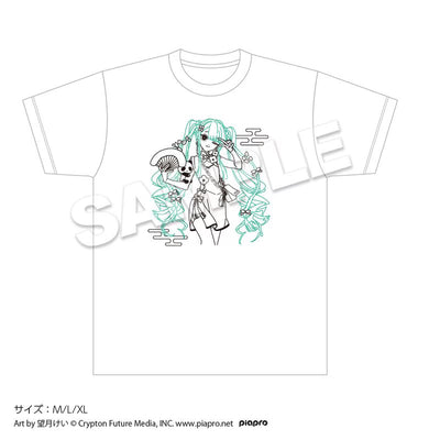 [PREORDER] Hatsune Miku Vocaloid x Tree Village White T-Shirt