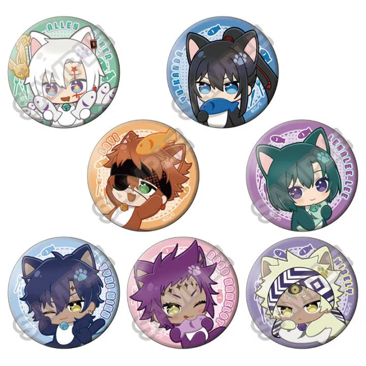 [PREORDER] D.Gray-man Nuipiisu Friends Hungry Kitty Can Badges
