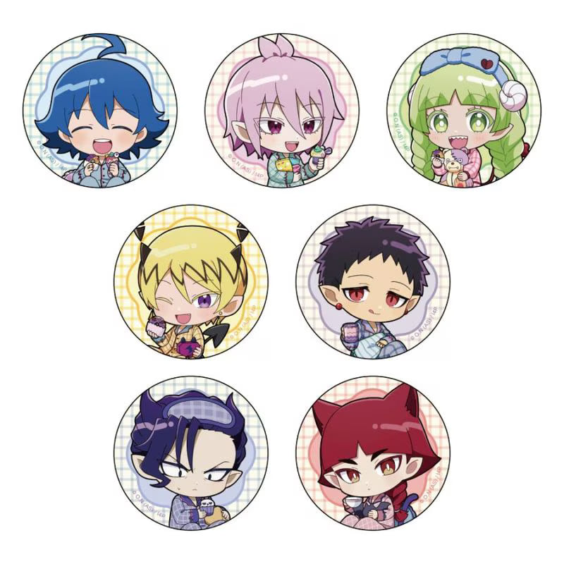 [PREORDER] Welcome to Demon School / Mairimashita Iruma-kun Pajama Party Chibi Can Badges