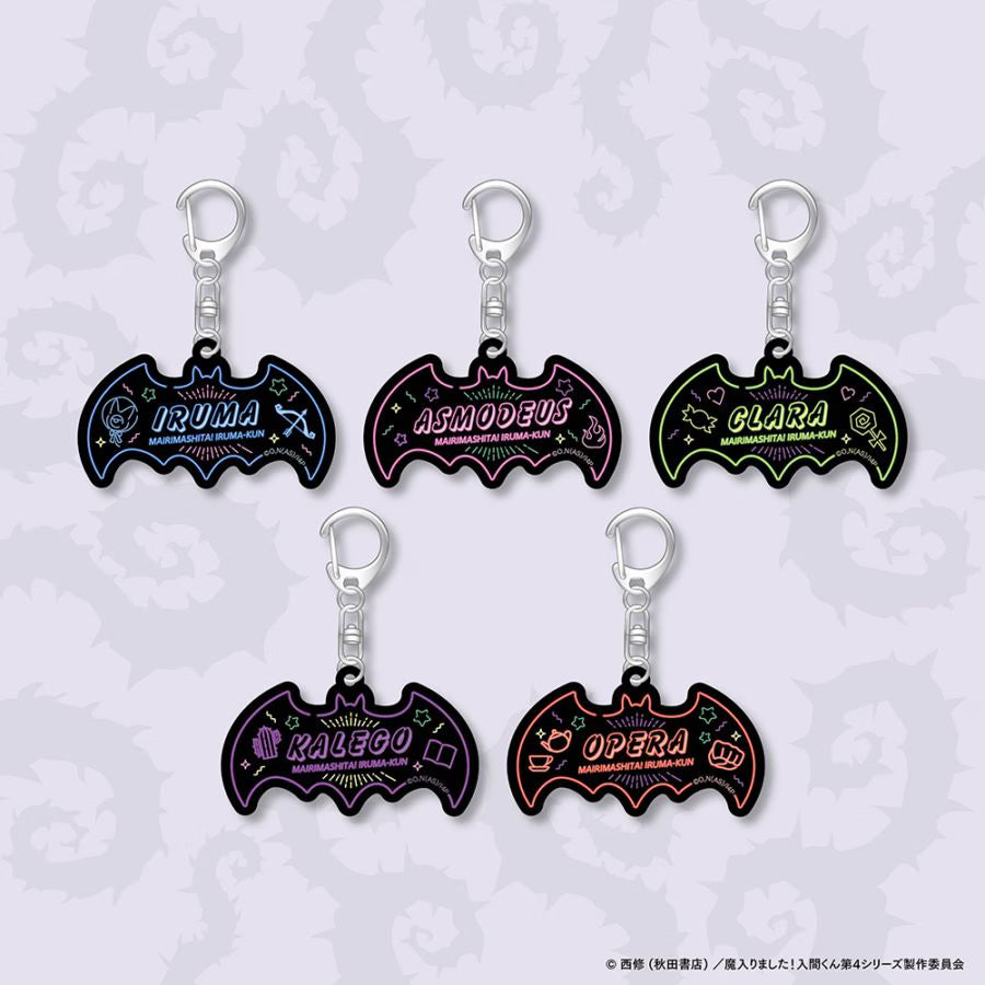 [PREORDER] Welcome to Demon School / Mairimashita Iruma-kun Devil Night Market Neon-Style Name Keychain Blind Bags