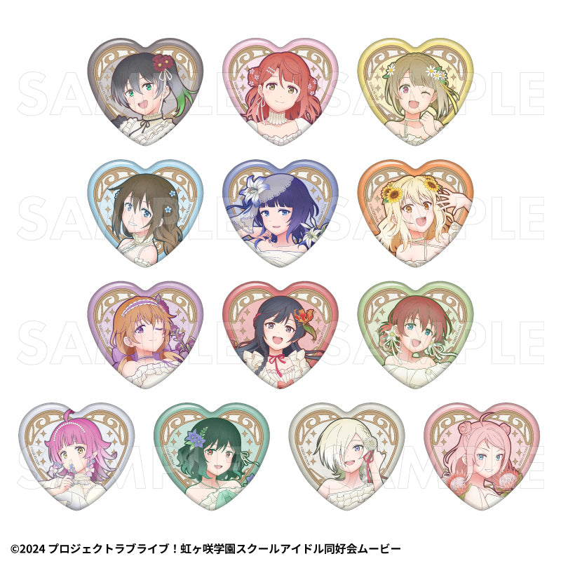 [PREORDER] Love Live Nijigasaki Flower Goddesses Ver. Heart Can Badges