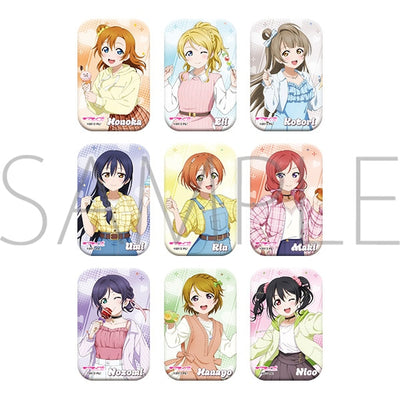 [PREORDER] u's x Aqours Love Live Leisure Festival Square Can Badge Blind Bags - u's