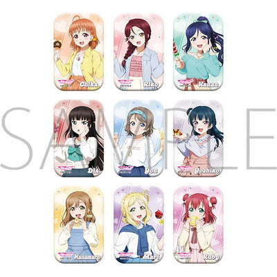 [PREORDER] u's x Aqours Love Live Leisure Festival Square Can Badge Blind Bags - Aqours