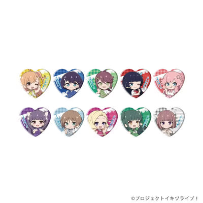 [PREORDER] Ikizu Love Live Bluebird POP UP SHOP Chibi Heart Can Badges