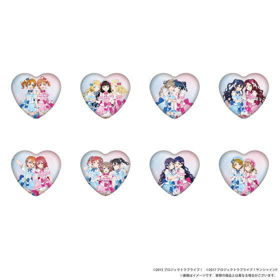 [PREORDER] Love Live u's x Aqours POP UP SHOP Random Heart Badge Blind Bags