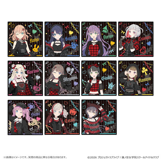 [PREORDER] Hasunosora Love Live POP UP SHOP Gothic Punk Collection Acrylic Glitter Shikishis
