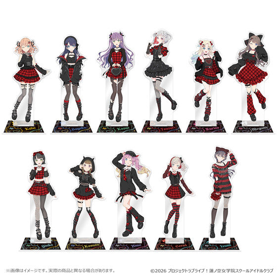 [PREORDER] Hasunosora Love Live POP UP SHOP Gothic Punk Collection Acrylic Stands